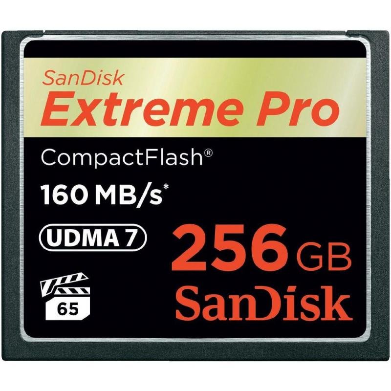 SanDisk 256GB Extreme Pro 160MB/s CompactFlash Card
