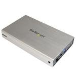 StarTech.com (3.5 inch) Silver USB 3.0 External SATA III Hard Drive Enclosure with UASP - Portable External HDD
