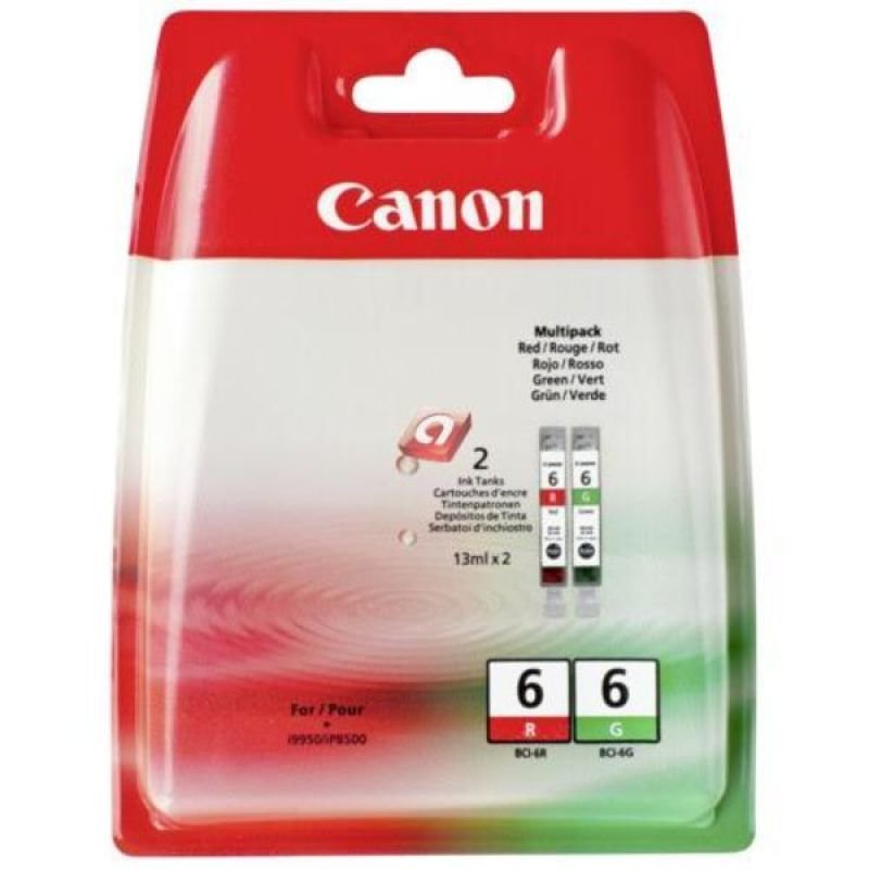 Canon BCI 6 R/G Colour Multipack  Blister  Ebuyer