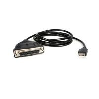 StarTech.com 6 ft / 2m USB to DB25 Parallel Printer Adapter Cable - 2 Meter USB to IEEE-1284 Printer Cable - USB A to DB25 M/F