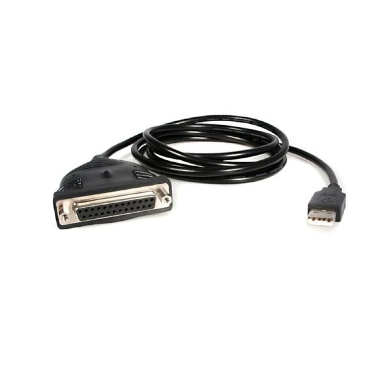 StarTech.com 6 ft / 2m USB to DB25 Parallel Printer Adapter Cable - 2 Meter USB to IEEE-1284 Printer