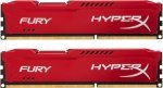 HyperX Fury Red 16GB 1600MHz DDR3 CL10 DIMM (Kit of 2) Memory