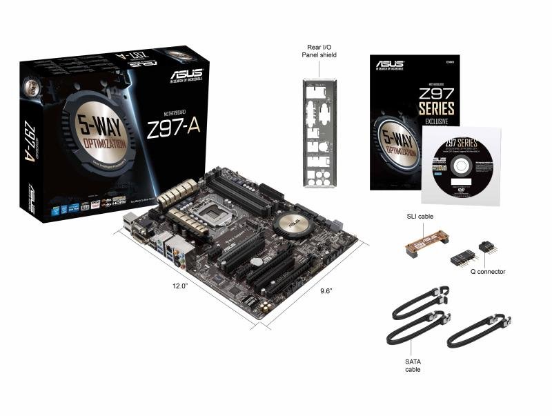 Asus Z97 A Socket 1150 Vga Dvi Hdmi Displayport 8 Ch Audio Atx Motherboard Ebuyer Com