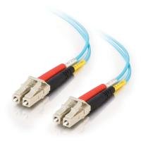 C2G LC-LC 10Gb 50/125 OM3 Duplex Multimode PVC Fiber Optic Cable (LSZH) - Network cable - LC multi-mode (M) - LC multi-mode (M) - 7 m - fibre optic - 50 / 125 micron - OM3 - halogen-free - aqua