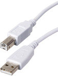 Xenta USB A to B 2M White Cable - M/M