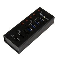 StarTech.com 4 Port USB 3.0 Hub plus 3 Dedicated Charging Ports