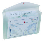 Snopake Polyfile Trio Wallet File Foolscap Clear (Pack 5)
