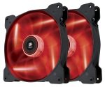 Corsair Air Series SP140 LED Red High Static Pressure 140mm Fan Twin Pack