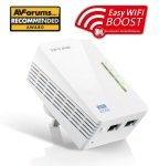 TP-LINK TL-WPA4220 AV600 Powerline 300M Wi-Fi Extender/Wi-Fi Booster/Hotspot with Two Ethernet Ports