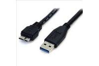 StarTech.com 0.5m (1.5 feet) Black SuperSpeed USB 3.0 Cable A to Micro B - M/M