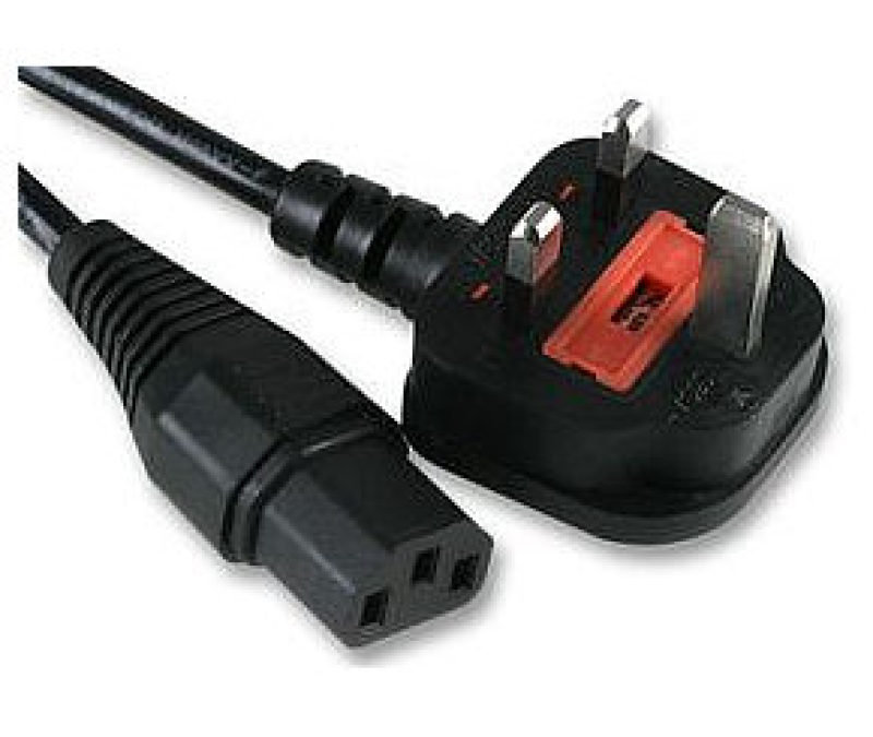 Cables Direct UK Kettle Lead UK Plug IEC Socket 1.8m