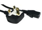 Cables Direct 3M UK mains to IEC (C13) Kettle Lead with a 5 Amp fuse