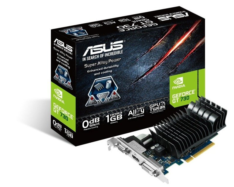 Asus GT 730 Silent 1GB GDDR3 VGA DVI HDMI PCI-E Graphics Card
