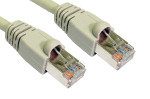 Cables Direct - Patch cable - RJ-45 (M) - RJ-45 (M) - 1 m - FTP - ( CAT 6 ) - snagless booted - grey