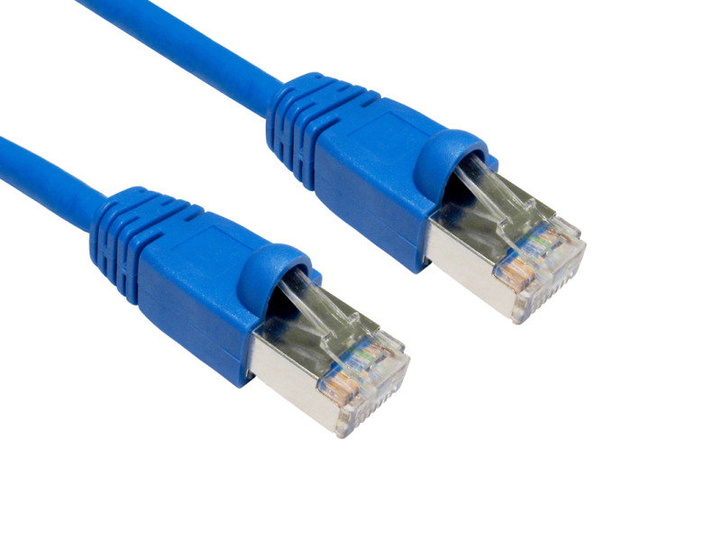 Cables Direct - Patch cable - RJ-45 (M) - RJ-45 (M) - 10 m - STP - ( CAT 6 ) - snagless booted - blu