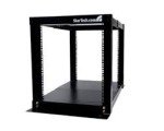 StarTech.com 12U Adjustable 4 Post Server Equipment Open Frame Rack Cabinet