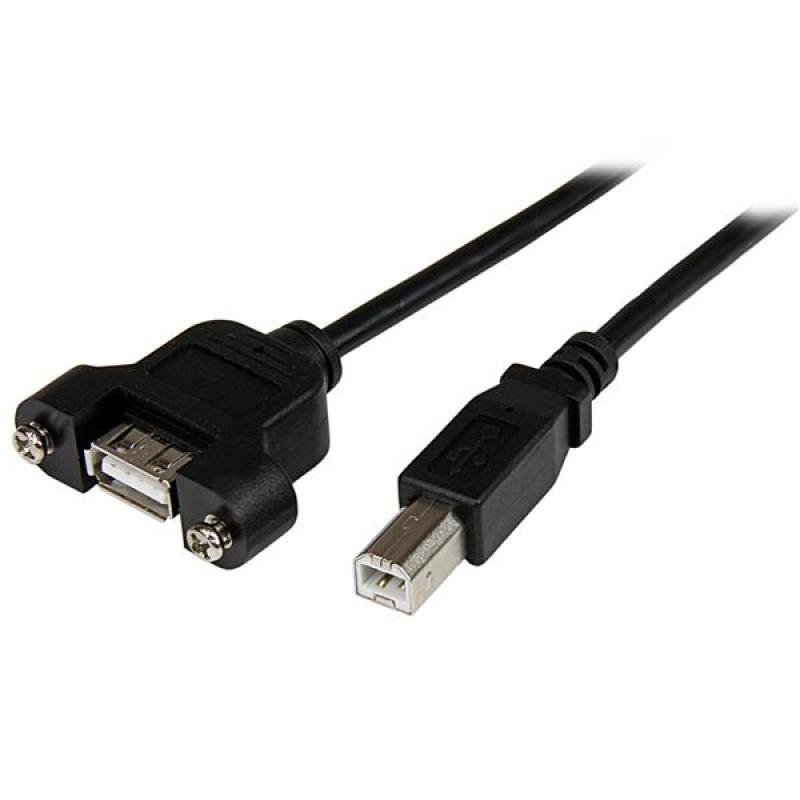 StarTech.com (3 feet) Panel Mount USB Cable A to B - F/M