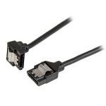 12in Latching Round Sata To Right Angle Sata Serial Ata Cable
