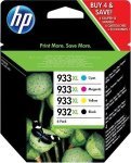 HP 932XL/933XL High Yield Black and C/M/Y Color Ink Cartridges Value Combo Pack - CB316EE