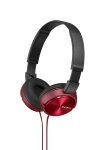 Sony ZX310 Red Over Ear Headphones