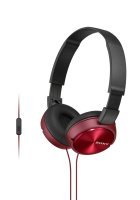 Sony ZX310 Red Mobile Over Ear Headphones