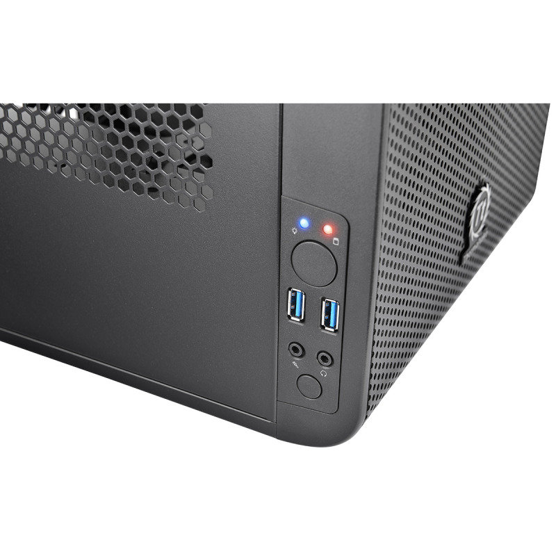 Thermaltake Core V1 Mini-ITX Cube Case Front 20cm Fan 2 x USB3 Side ...