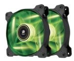 Corsair Air Series SP120 LED Green High Static Pressure 120mm Fan Twin Pack