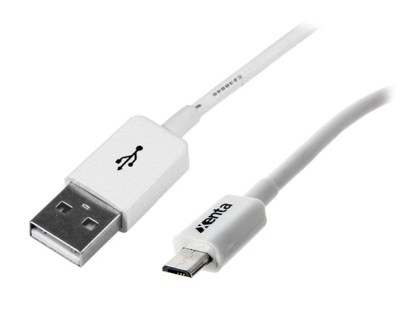 Xenta Micro USB to USB White 4M Cable
