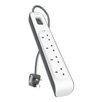 Belkin BSV400AF2M - 4-outlet Surge Protection Strip - 2m