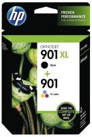 HP 901XL Black and 901 Colour twin pack ink cartridge - SD519AE