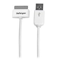 StarTech.com 1m (3 ft) Apple® 30-pin Dock Connector to USB Cable for iPhone / iPod / iPad with Stepped Connector