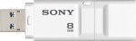 8GB Microvault X Series USB Flash Drive - White