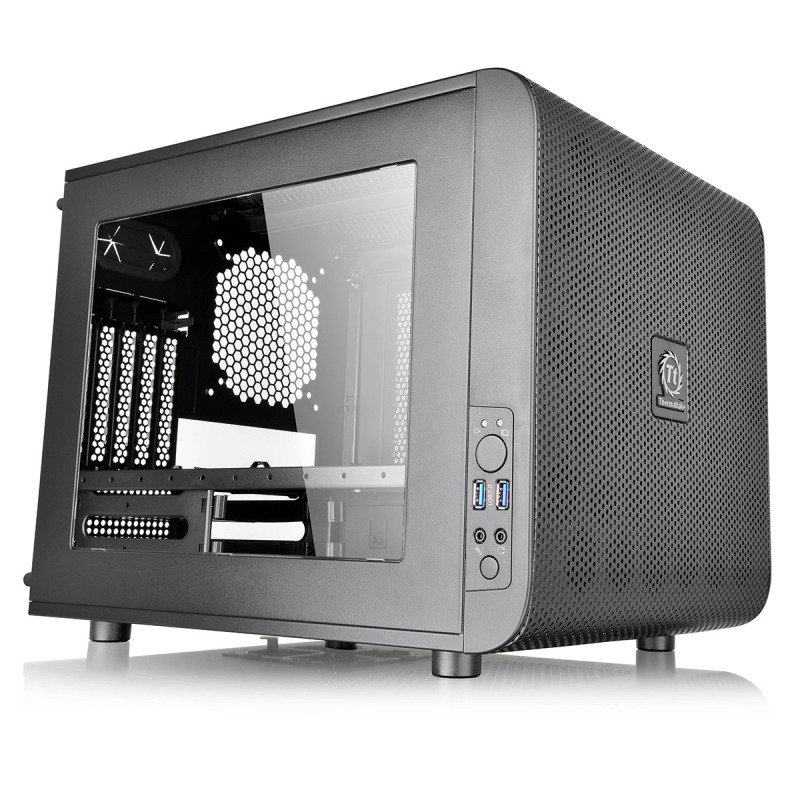 Thermaltake Core V21 Matx Mesh Stackable Case With 200MM Fan - Ebuyer