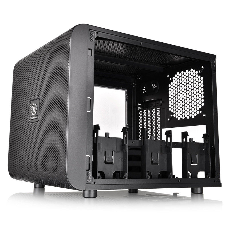 Thermaltake Core V21 Matx Mesh Stackable Case With 200MM Fan - Ebuyer