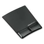 Fellowes Crystal Gel Mouse Pad Mat & Wrist Rest Black