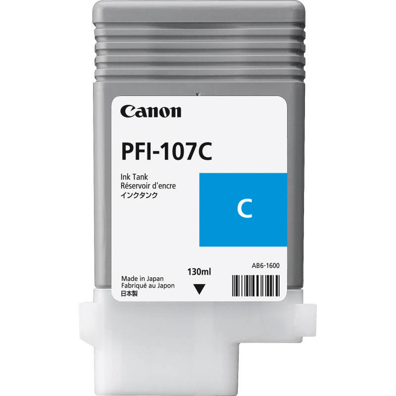Canon PFI-107C Cyan Ink Tank 130ml