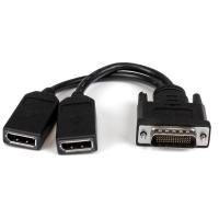 StarTech 8in Lfh 59 Male To Dual Female Displayport Dms 59 Cable