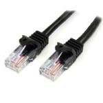 StartTech Cat5e Patch Cable With Snagless Rj45 Connectors   3m Black