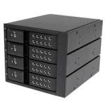 StarTech 4 Bay Aluminum Trayless Hot Swap Mobile Rack Backplane For 3.5in SAS II/SATA III - 6 GBPS HDD