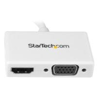 StarTech.com Mini DisplayPort to HDMI and VGA - 2-in-1 Multiport Adapter - White