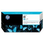 HP 81 Cyan Original Printhead & Printhead Cleaner For use with - Designjet 5000/PS & 5500/PS - C4951A