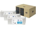 HP 83 UV Cyan Ink Cartridge - Pack of 3