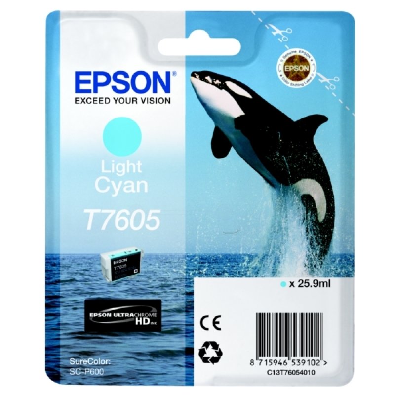 Epson T7605 Light Cyan Ink Cartridge