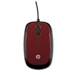 HPE X1200 Red Wired Mobile Mouse