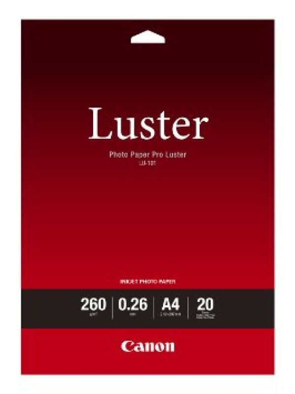 Canon Photo Paper Pro Luster A4 - Pack of 20