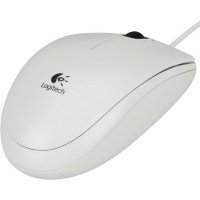 Logitech B100 White Optical Mouse For Business