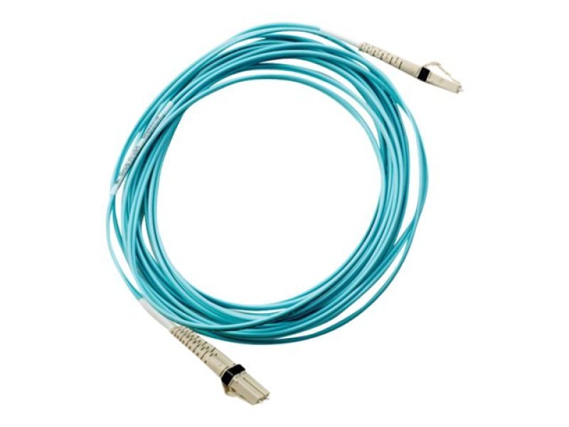 HPE LC to LC Multi-mode OM3 2-Fiber 2.0m 1-Pack Fiber Optic Cable - Ebuyer