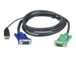 ATEN 5M USB KVM Cable with 3 in 1 SPHD (Keyboard/Mouse/Video)