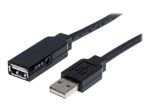 StarTech.com USB 2.0 Active Extension Cable - USB extension cable - 4 PIN USB Type A (M) - 4 PIN USB Type A (F) - 20 m ( USB / Hi-Speed USB ) - active cable (signal regeneration) - black