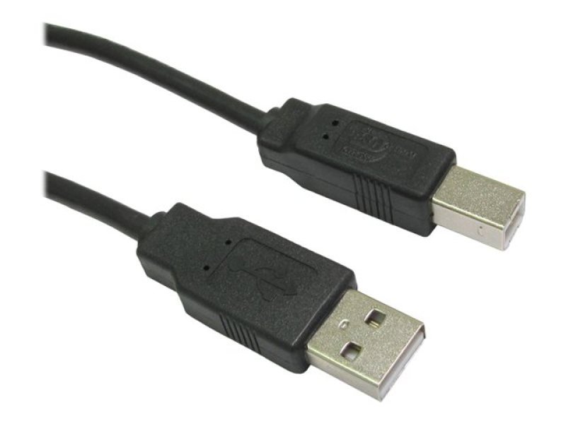1M USB 2.0 A M - B M BLACK CABLE0